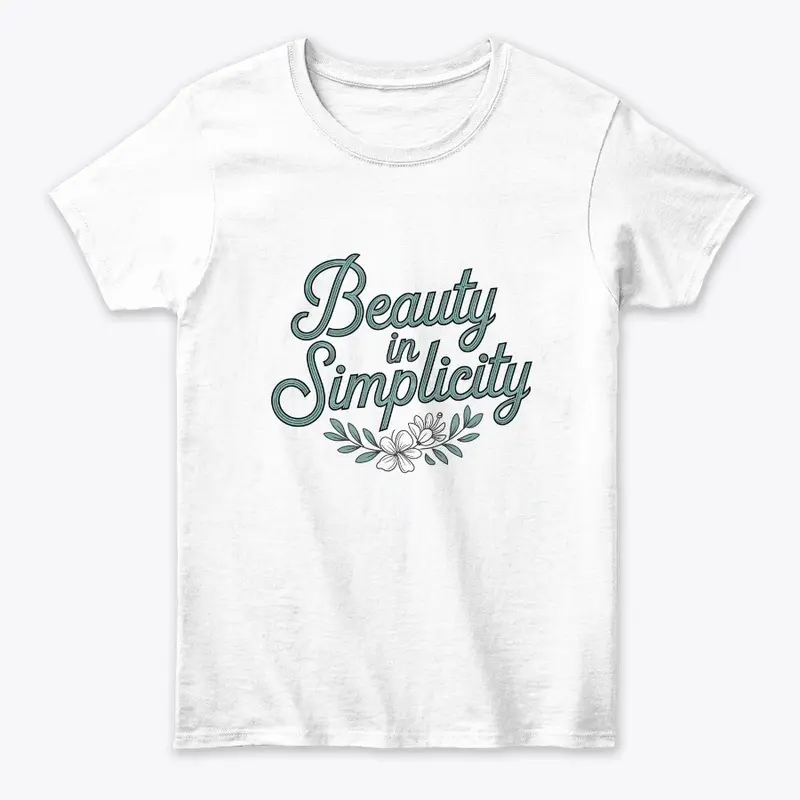 Beauty in Simplicity Typography Design